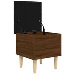 vidaXL Banc de rangement chêne marron 42x42x46 cm bois d'ingénierie
