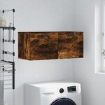 vidaXL Armoire murale chêne fumé 80x36 5x35 cm bois d'ingénierie