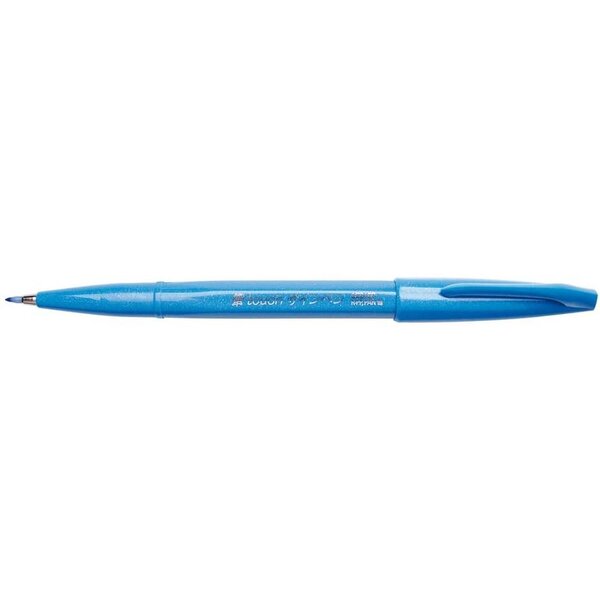Feutre pinceau Brush Sign Pen  Bleu Ciel x 10 PENTEL