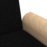 vidaXL Canapé-lit avec accoudoirs noir tissu