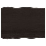 vidaXL Dessus de table bois massif traité bordure assortie