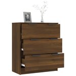 vidaXL Buffet chêne marron 60x30x70 cm Bois d'ingénierie