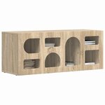 vidaXL Meuble TV Chêne Sonoma 100 x 35 x 40 cm Bois d'ingénierie