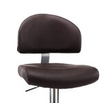 vidaXL Tabouret de bar Marron Similicuir
