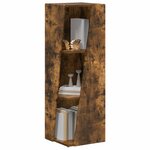vidaXL Étagère latérale Chêne fumé 33 x 32 x 100 5 cm