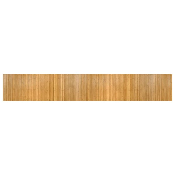 vidaXL Tapis rectangulaire naturel 80x500 cm bambou