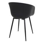 4 Fauteuils en polypropylène noir RODA