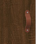 vidaXL Armoires murales 2 Pièces chêne marron bois d'ingénierie