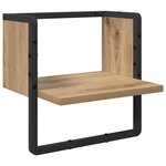vidaXL Étagère Murale Chêne artisan 30 x 25 x 30 cm Bois d'ingénierie