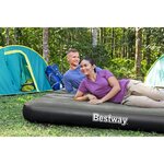 Bestway Lit gonflable 3-en-1 Noir et gris 188x99x25 cm