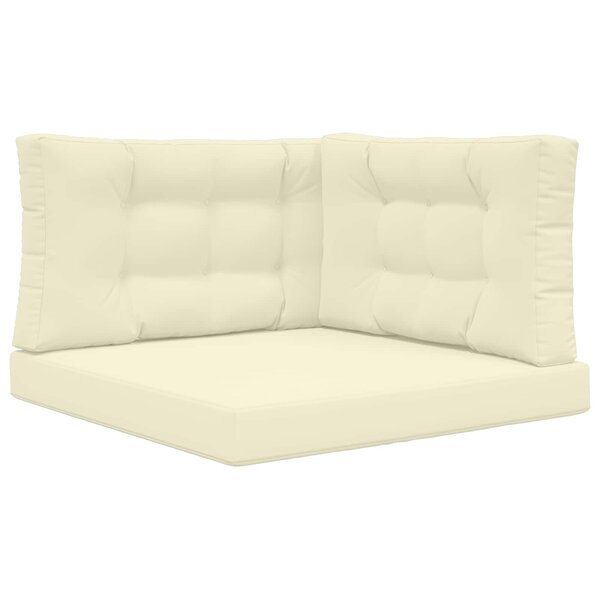 vidaXL Coussin de canapé d'extérieur Polyester Crème 80 x 80 cm