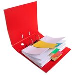 Intercalaires trapèze 180 g/m², perforation 2 trous - Coloris assortis (paquet 100 unités)