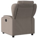 vidaXL Fauteuil de massage inclinable électrique Taupe Tissu