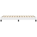 vidaXL Cadre de lit Blanc 90x190 cm Similicuir