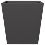 vidaXL Jardinière noir 40x40x40 cm acier