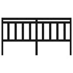 vidaXL Tête de lit Noir 206x4x100 cm Bois massif de pin