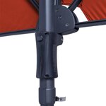 Madison parasol de balcon sun wave 270x150 cm rouge brique