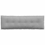 vidaXL Coussin de Dos Gris nuage 160 x 19 x 50 cm tissu