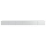 vidaXL Lit surélevé de jardin 480x80x45 cm Acier galvanisé Argenté
