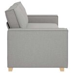 vidaXL Canapé 3 places Gris nuage 180 cm Tissu