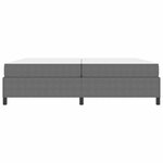 vidaXL Cadre de lit avec matelas Gris clair 200 x 200 cm tissu