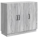 vidaXL Buffet Sonoma gris 89 x 34 5 x 77 cm Bois d'ingénierie