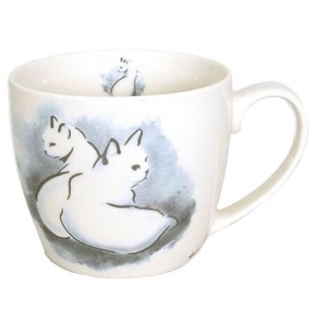 Tasse en céramique chats en ombre