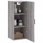 vidaXL Armoire murale sonoma gris 34 5x34x90 cm