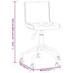 vidaXL Chaises pivotantes à manger lot de 4 vert clair velours