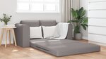 vidaXL Canapé-lit de sol 2-en-1 Taupe 148x71x83 cm Tissu