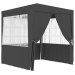 vidaXL Tente de réception avec parois 2 5x2 5 m Anthracite 90 g/m²