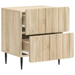 vidaXL Cabinet de chevet avec tiroir Chêne Sonoma 43 x 34 5 x 49 5 cm