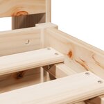 vidaXL Lit bibliothèque sans matelas 180x200 cm bois massif de pin