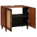 vidaXL Armoire d'évier Marron 62 x 33 x 58 cm Bois d'ingénierie