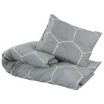 vidaXL Ensemble de housse de couette Gris 260x240 cm Coton