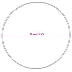 vidaXL Tapis en fausse Tafalla Crème Ø 80 cm Polyester