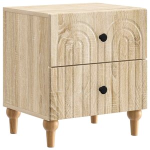 vidaXL Cabinet de chevet avec tiroir Chêne Sonoma 43 x 34 5 x 48 cm