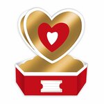 Carte Saint-valentin Pop Up 3d - Coeur - Draeger paris