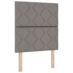 vidaXL Lit à Ressorts avec matelas Taupe 80 x 200 cm tissu