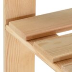 vidaXL Porte-manteau 110x38x170 cm Bois de pin massif