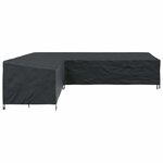 vidaXL Housse pour meubles Noir 355 x 275 x 80 cm Tissu Oxford 600D