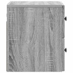 vidaXL Cabinet de chevet mural 2 Pièces Sonoma gris 33 x 34 5 x 40 cm
