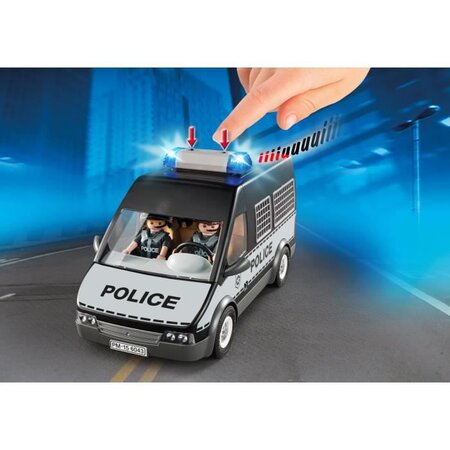 Playmobil - 6043 - fourgon de police avec sirene et gyrophare - La Poste