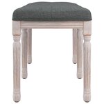 vidaXL Banc Gris foncé 110x40x49 cm Tissu