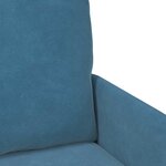 vidaXL Canapés avec coussin 110cm Bleu Contreplaqué