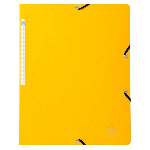 Chemise À Élastique Sans Rabat Carte Lustrée 400gm2 - A4 - Jaune - X 25 - Exacompta