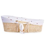 CHILDHOME Panier Moïse avec matelas et housse Naturel Cœurs