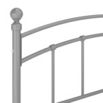 vidaXL Cadre de lit sans matelas gris métal 140x200 cm