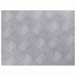 vidaXL Plaques à damier 2 Pièces Argent 40 x 30 cm Aluminium