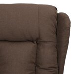 vidaXL Fauteuil Taupe Tissu